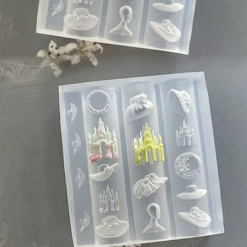 Moule à ongles en silicone 3D style européen