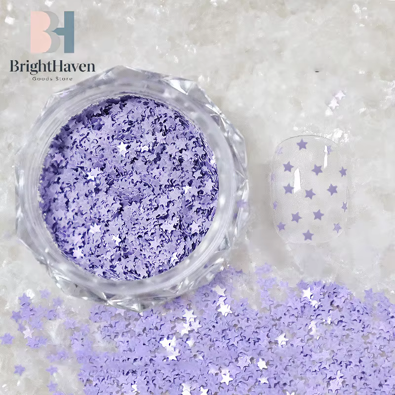 1 pot de paillettes étoiles scintillantes mini 1 mm pour ongles