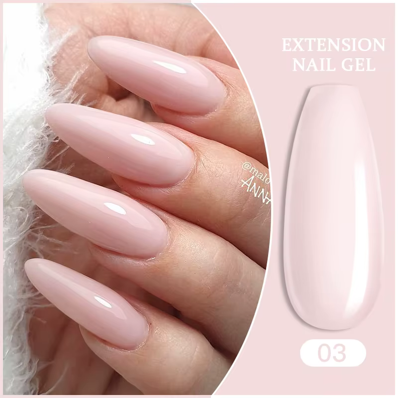 LILYCUTE 7 pièces/ensemble 15ml Gel à ongles à Extension rapide transparent avec Solution antidérapante poussoir