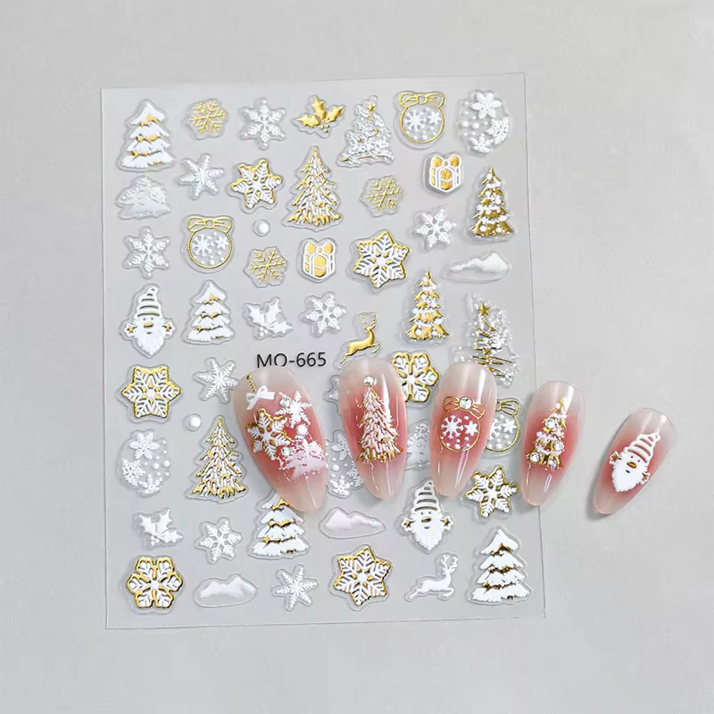 Autocollants de manucure en or pour Nail Art
