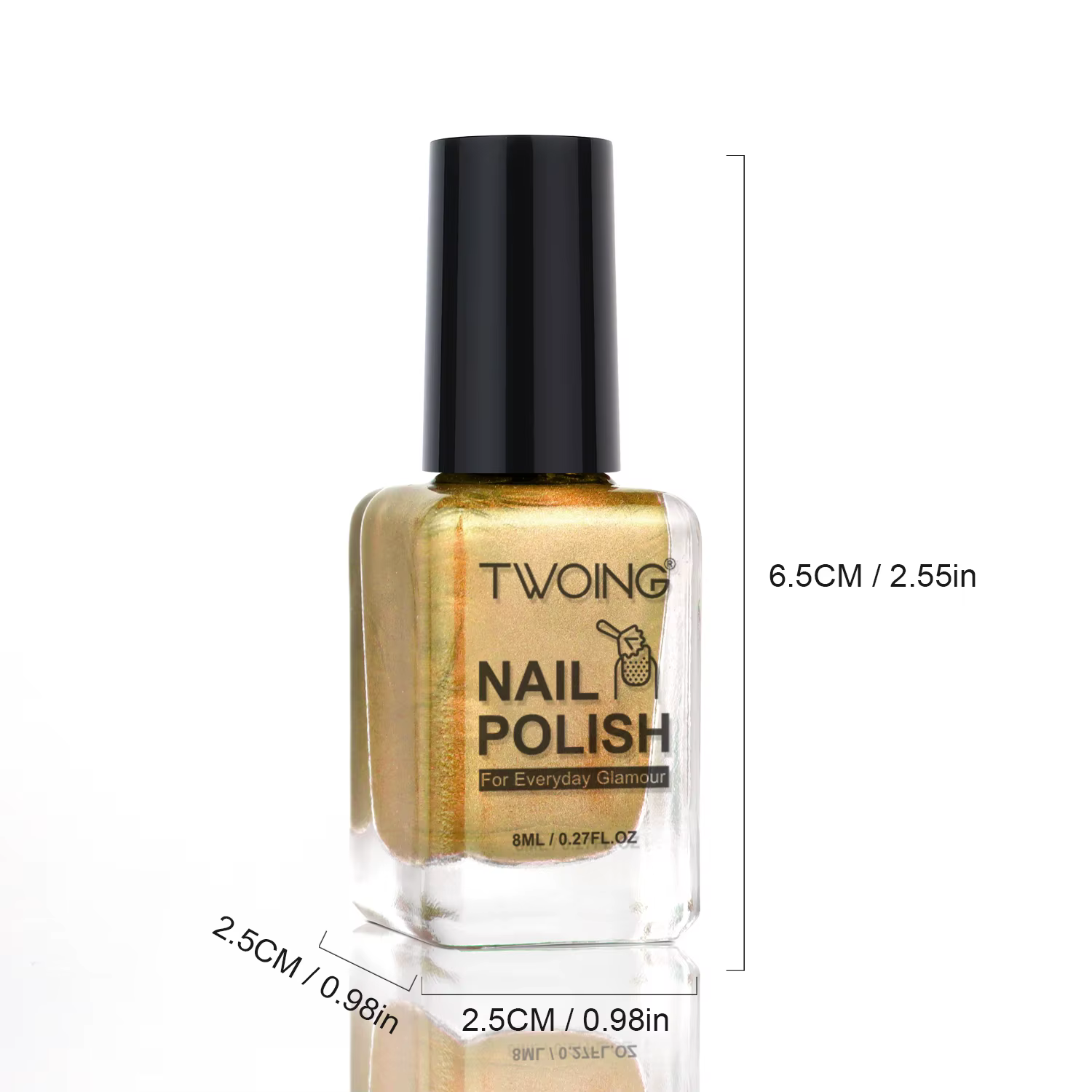 Vernis à ongles métallique doré