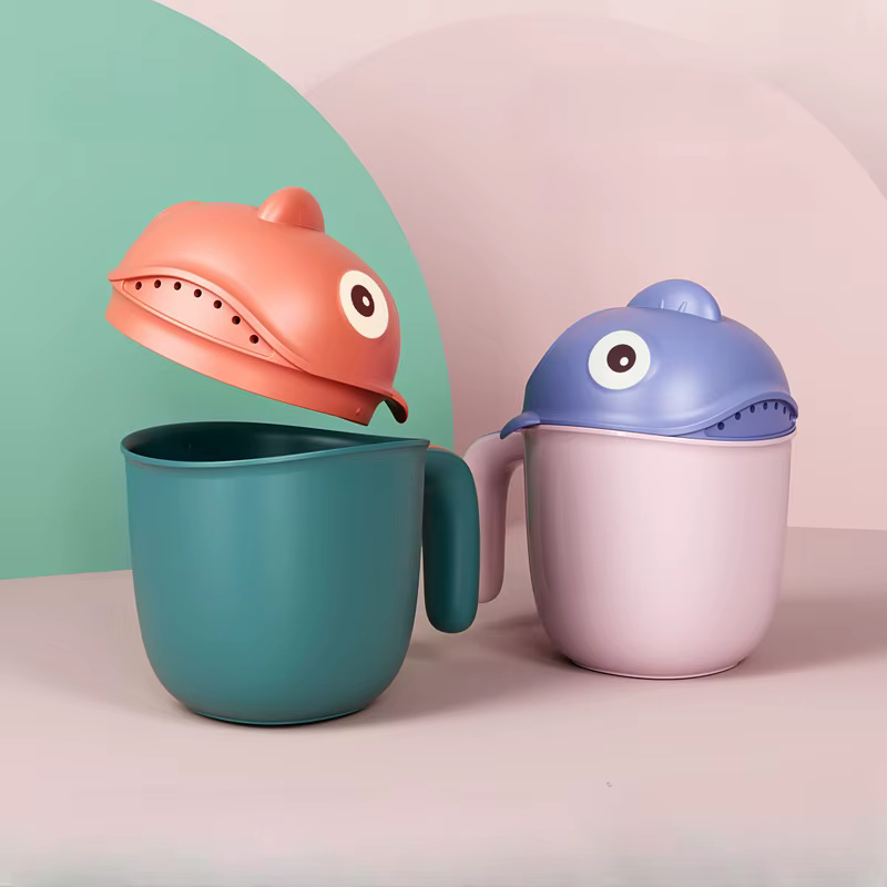 Bébé bain shampooing rinçage tasse bain douche pomme de lavage enfants bain bébé douche cuillères enfant lavage salle de bain accessoires