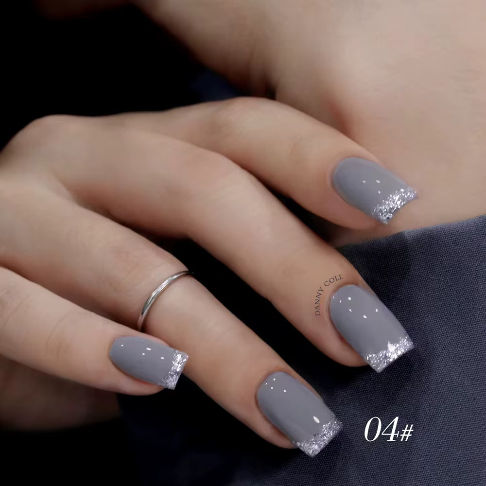 Verhéritage à Ongles Gel Gris avec Carte de Document