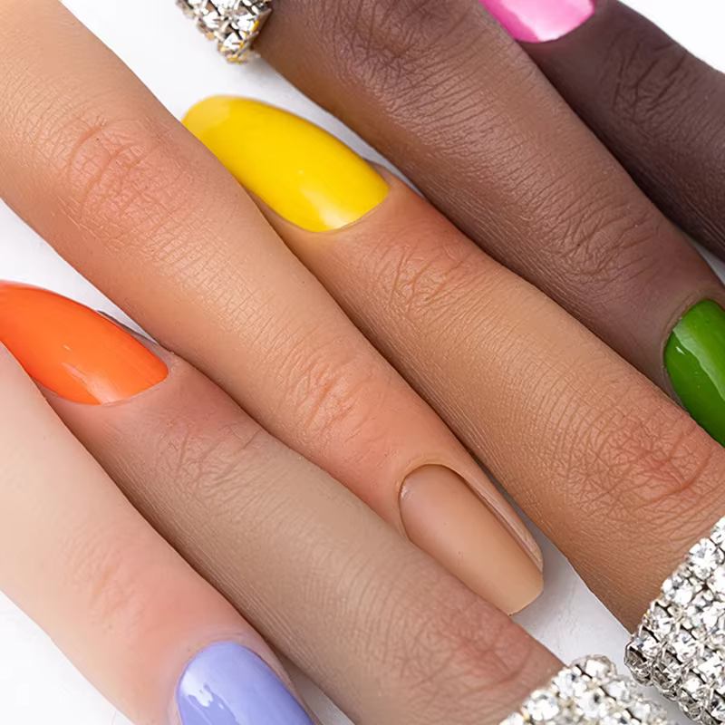Ongles pratique doigt modèle Silicone Nail Art formation main naturel faux