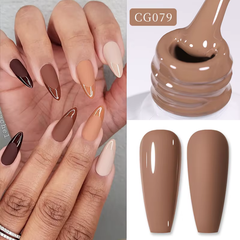 BORN PRETTY 10ml café clair brun Gel vernis à ongles automne hiver Semi Permanent tremper UV LED