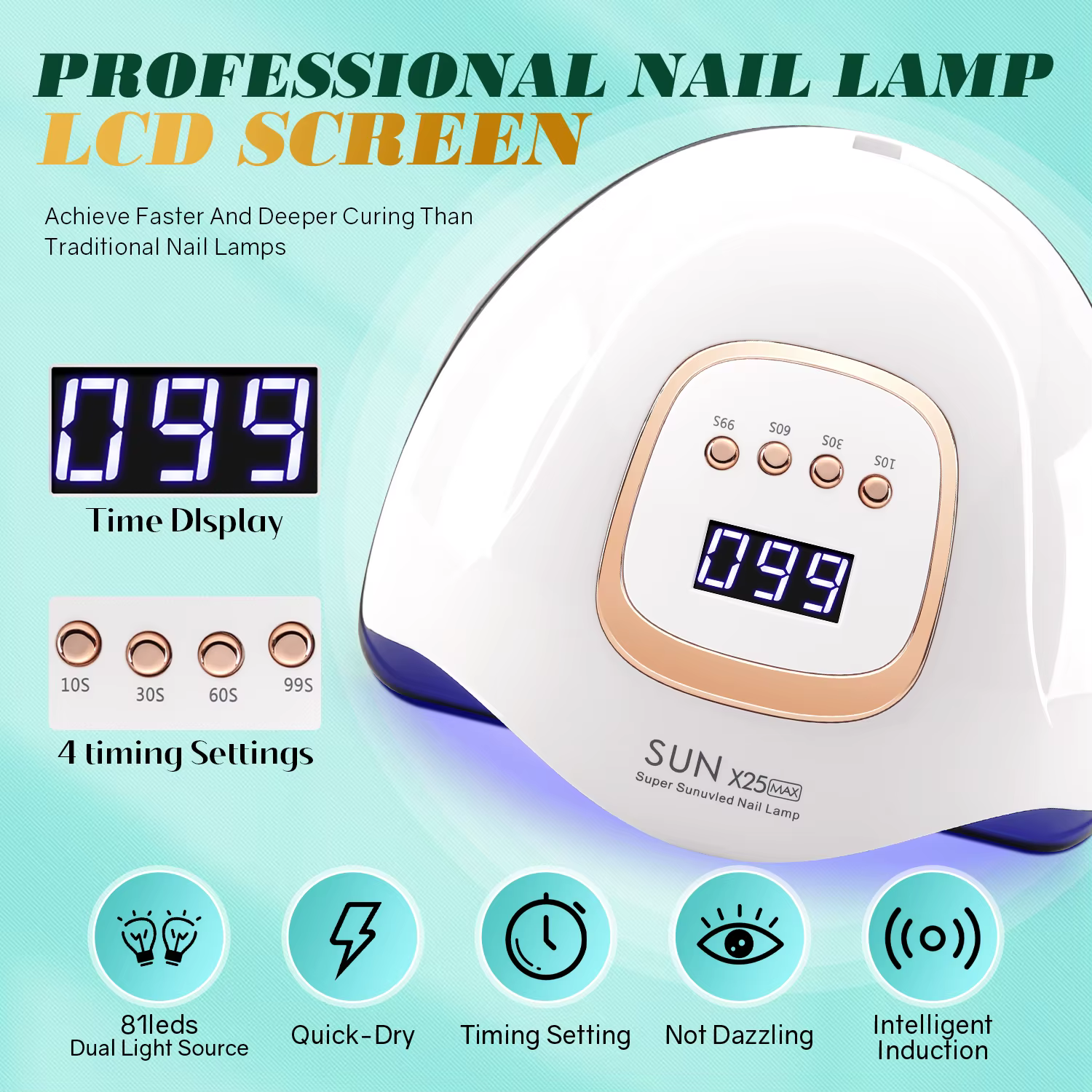 Lampe à ongles UV LED 380W