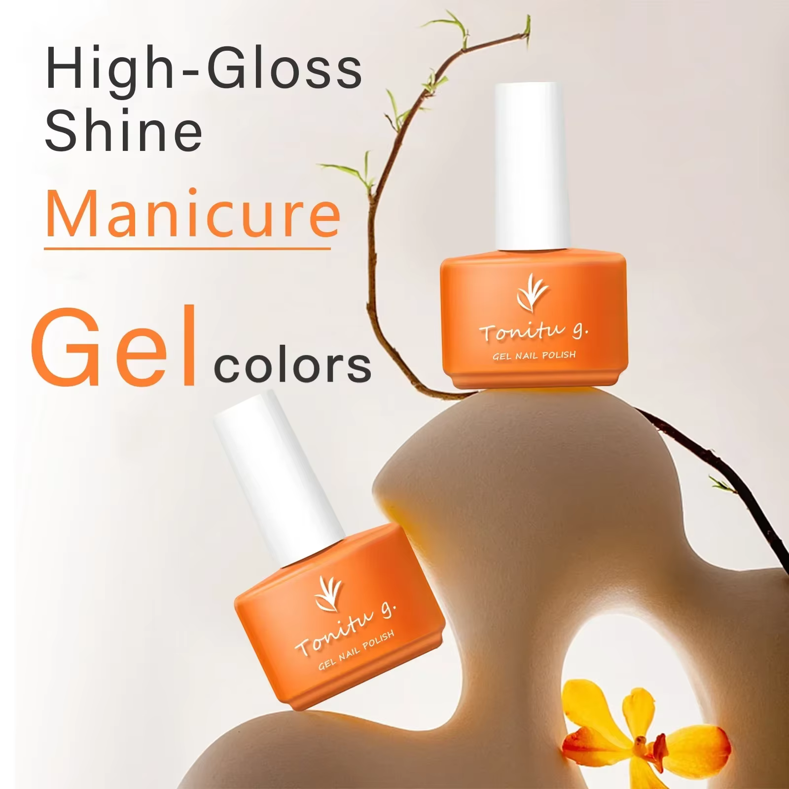 Vernis à ongles Gel Semi-permanent rose jaune violet tremper