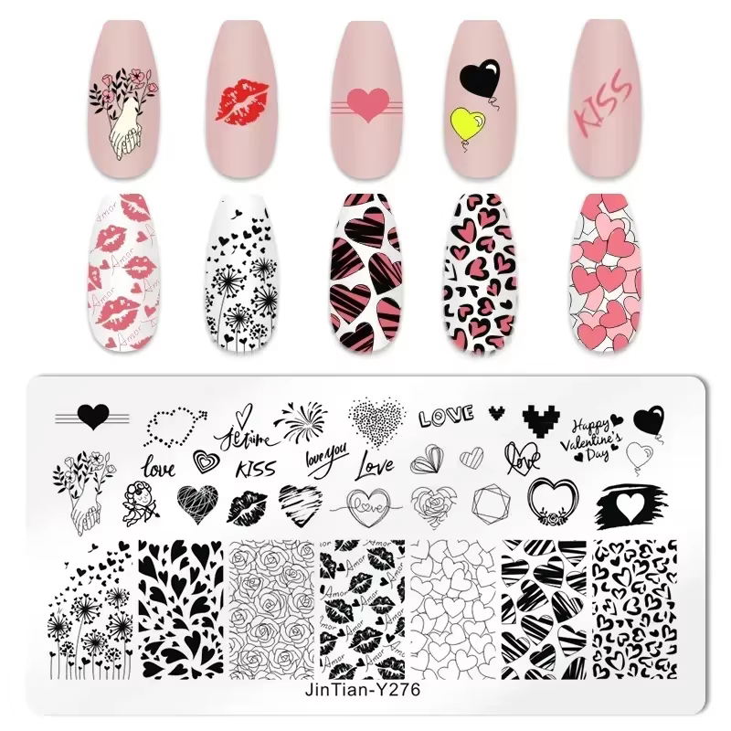 Plaques d'estampage pour ongles