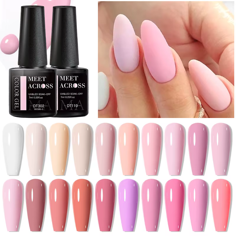 MEET ACROSS Vernis à ongles gel beige crème 7 ml