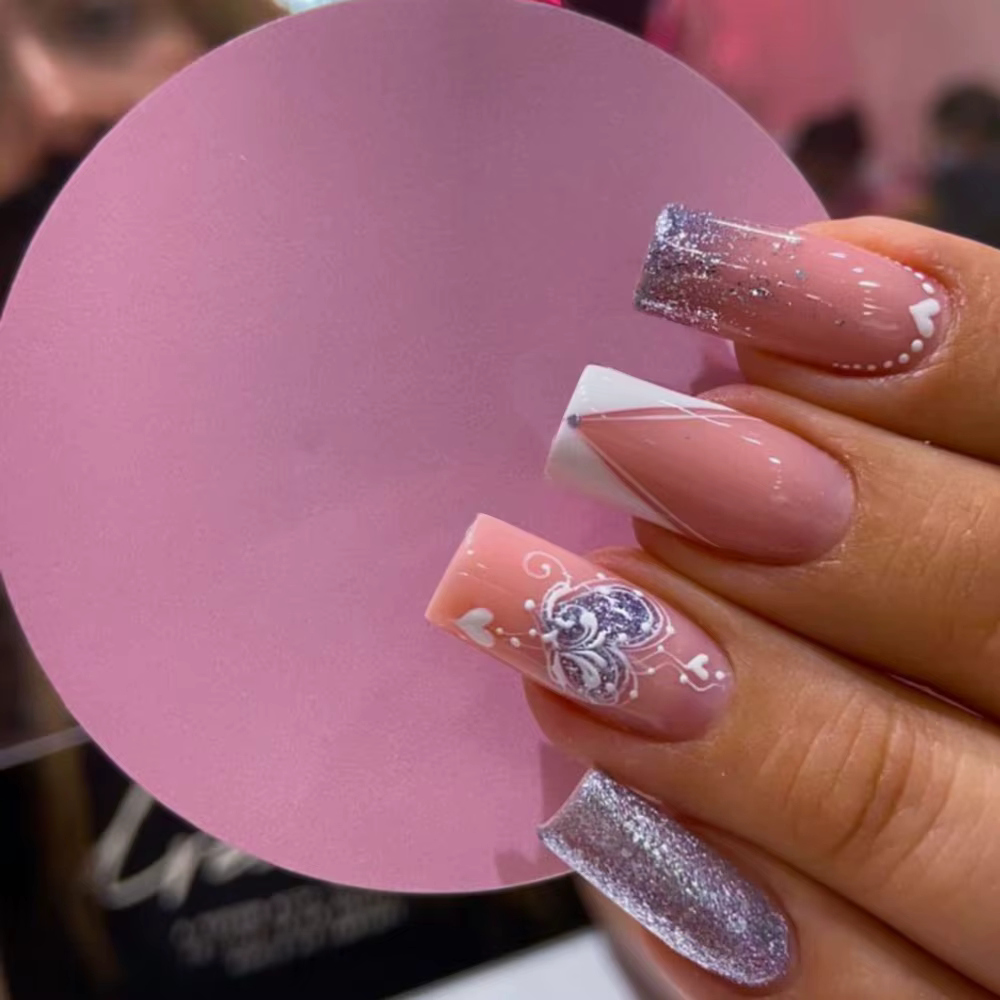 Faux ongles carrés N64.Short Wearing Armor