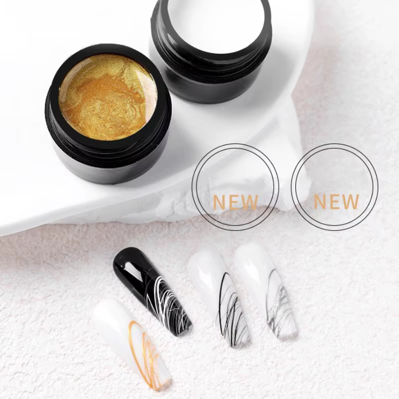 Gel de Nail Art Élastique Extensible 9 Couleurs