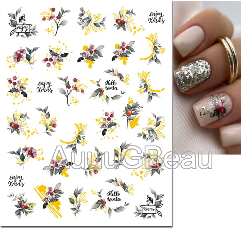 Décalcomanies 3D pour Nail Art