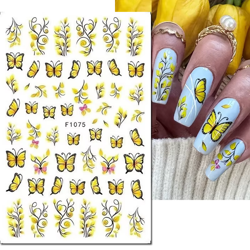 Autocollants 3D pour Nail Art