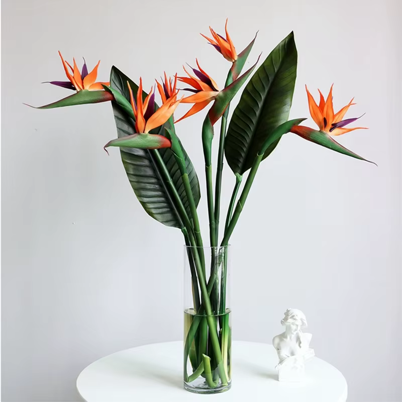 Grand oiseau de paradis, fleur tropicale artificielle, fausse plante d'oiseau de ciel pour la maison, le bureau, le décor de jardin, fleur, Gand ement