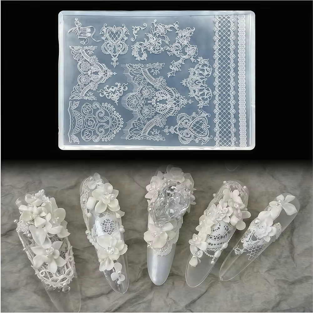 Moule 3D en dentelle pour Nail Art