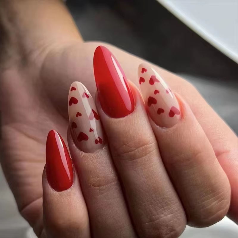 Leon-Faux ongles en poudre pailletée