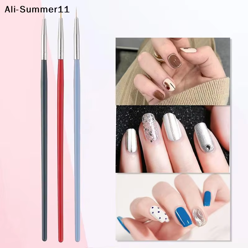 【Amn】 3 pinceaux pour nail art