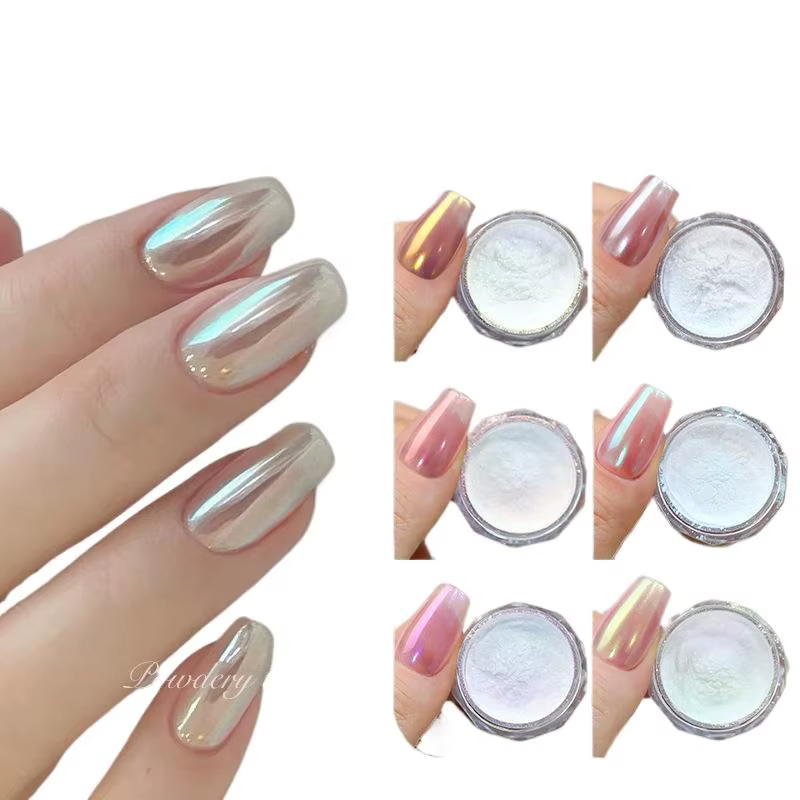 Aurora – poudre chromée pour ongles