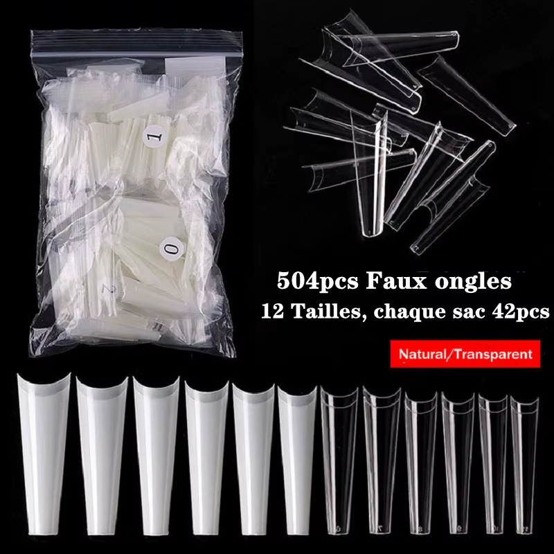 Faux-ongles en forme de cercueil