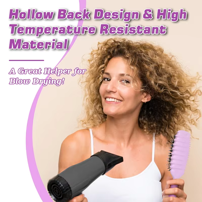 Brosse de définition de boucles, brosse coiffante pour peigner et façonner les boucles des femmes pour réduire la traction