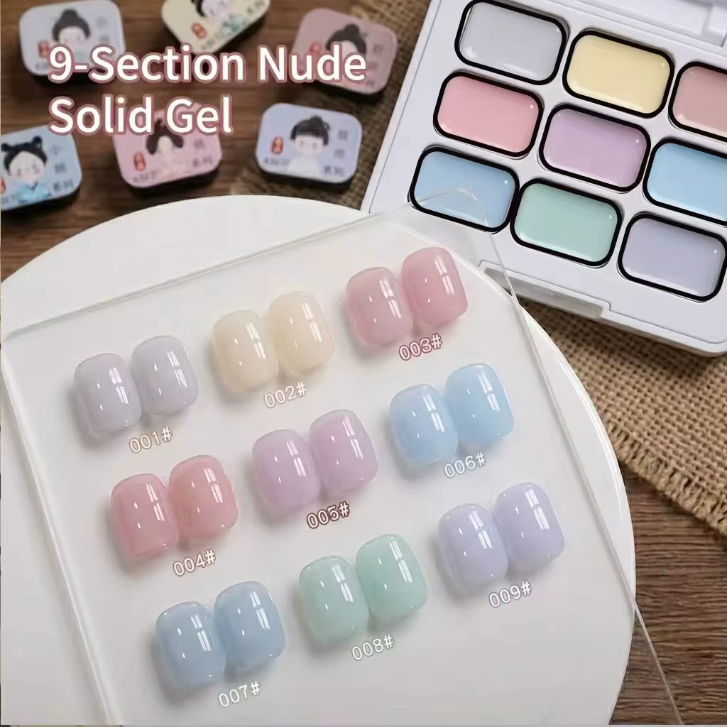 Gel de vernis à ongles Macaron 9 couleurs