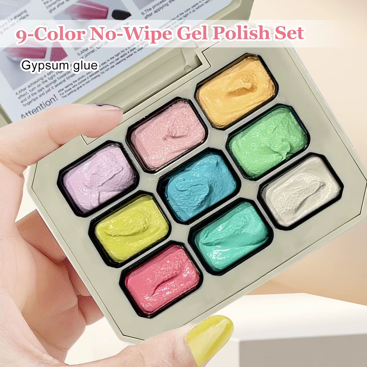 Duolingdai Kit Complet de Gel Peinture à l'Huile Macaron 9 Couleurs - Gel