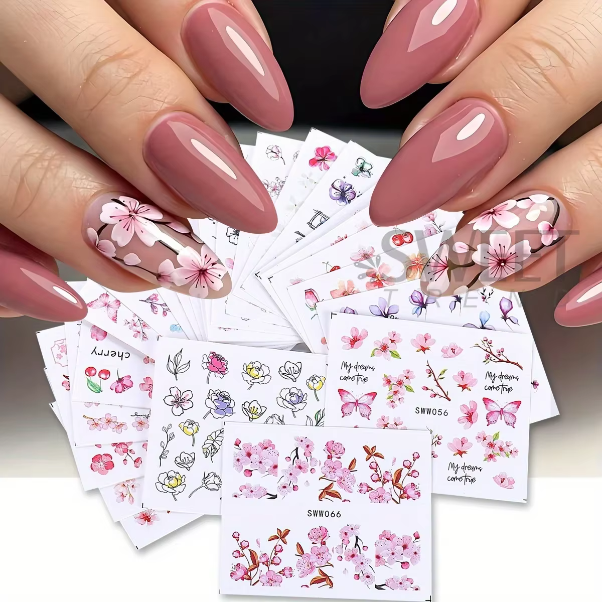 Autocollants à l'eau pour ongles
