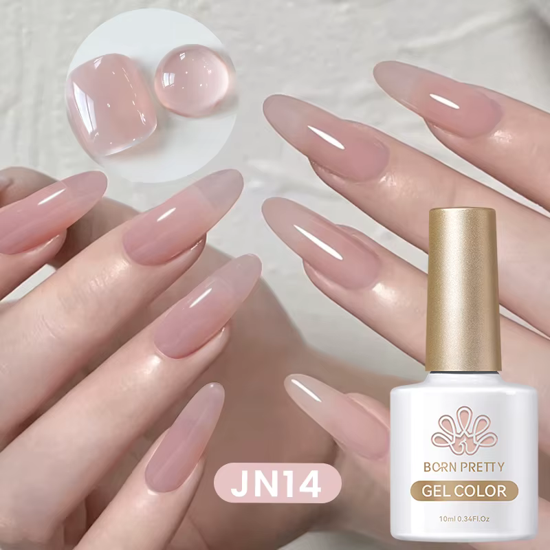BORN PRETTY gelée Transparent Gel vernis à ongles couleur rose chair UV tremper Gel