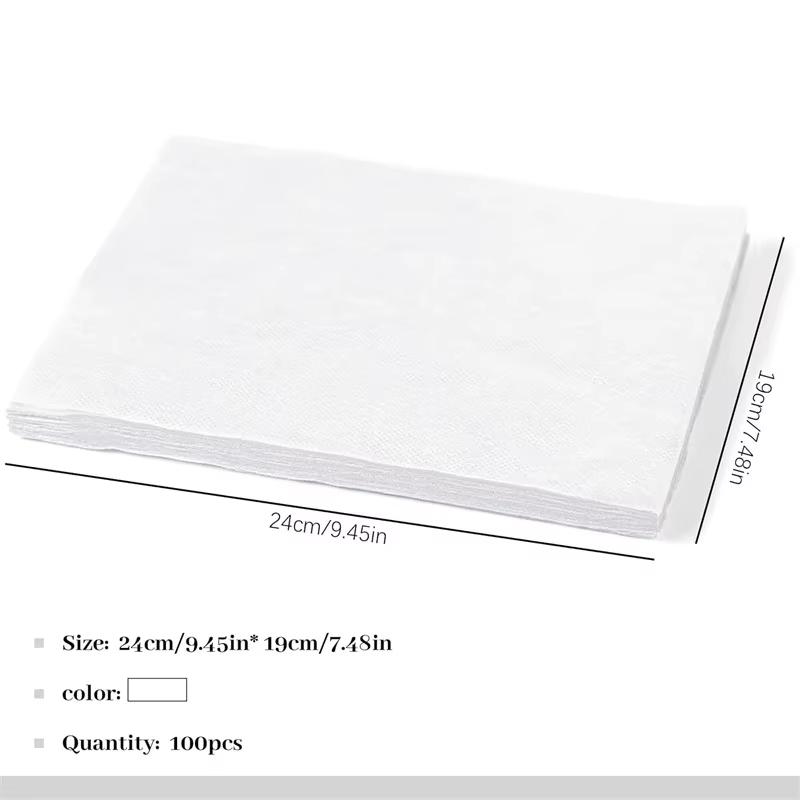 100 feuilles filtre collecteur de poussière d'ongle aspirateur d'ongle collecteur papier filtre Nail Art aspirateur filtre papier tampon d'aspirateur