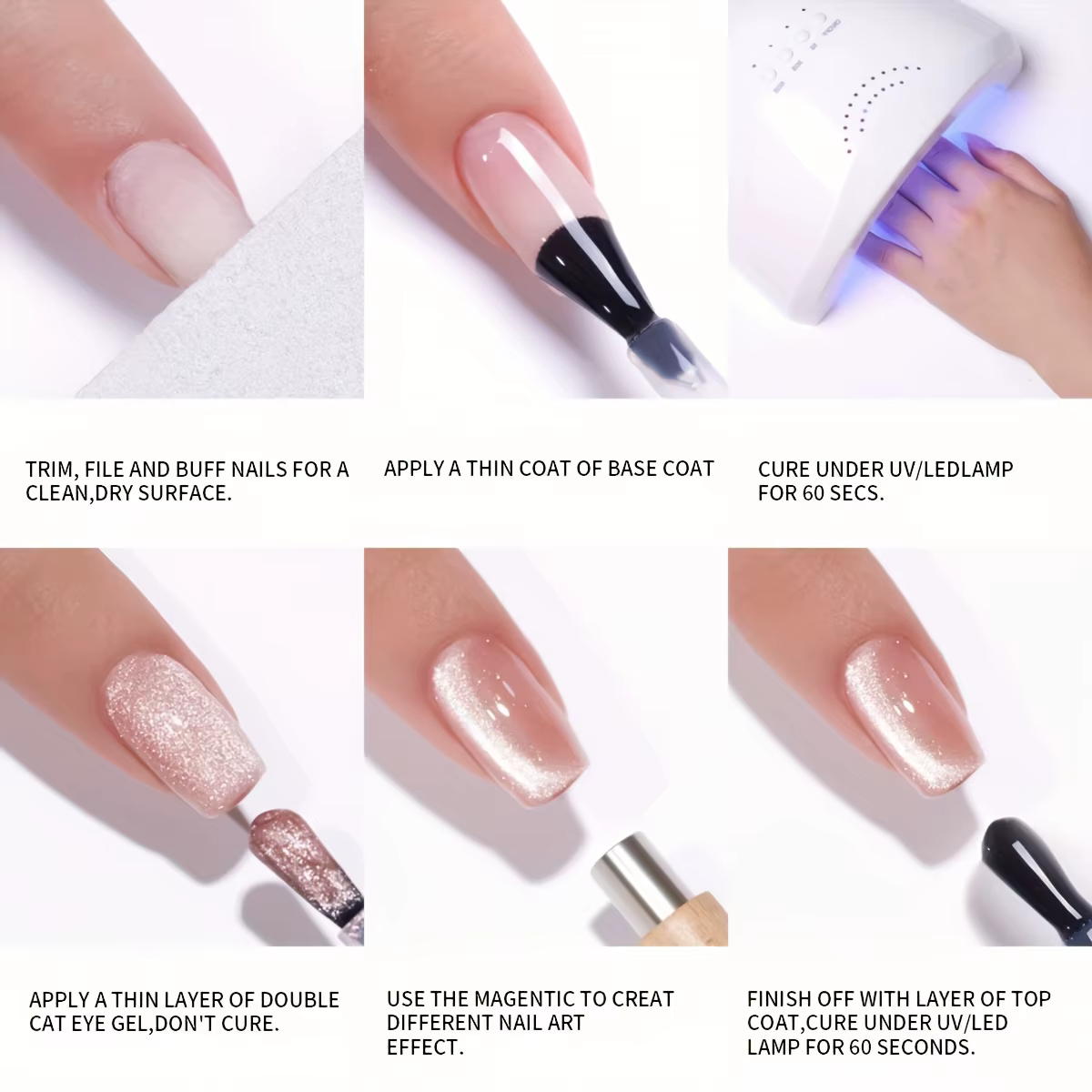 1pc 10ml soie nue cristal Cat Eye Gel polonais vernis à ongles magnétique