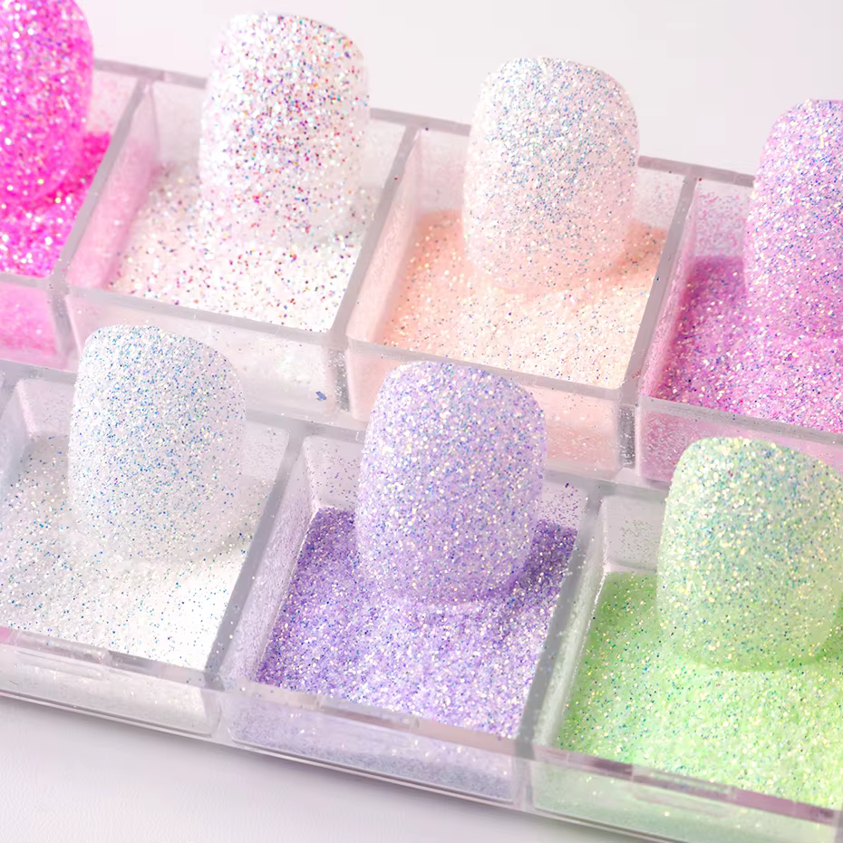 Poudre à ongles estivale 12 grilles