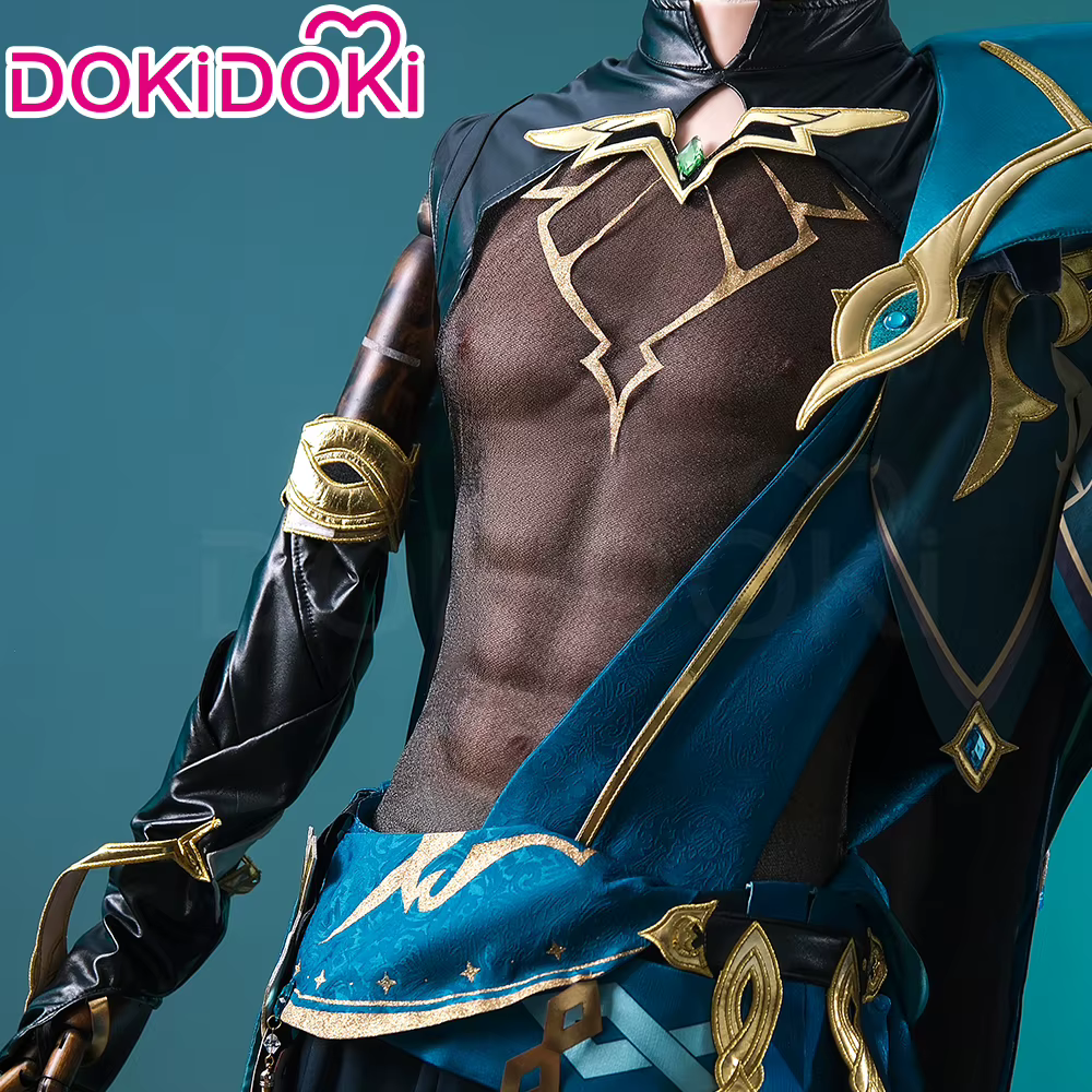 【Prêt à être expédié】 Accessoires de cosplay musculaire factices DokiDoki, muscles de poitrine réalistes pour hommes, Alhaitham Varka, cosplay d'Halloween