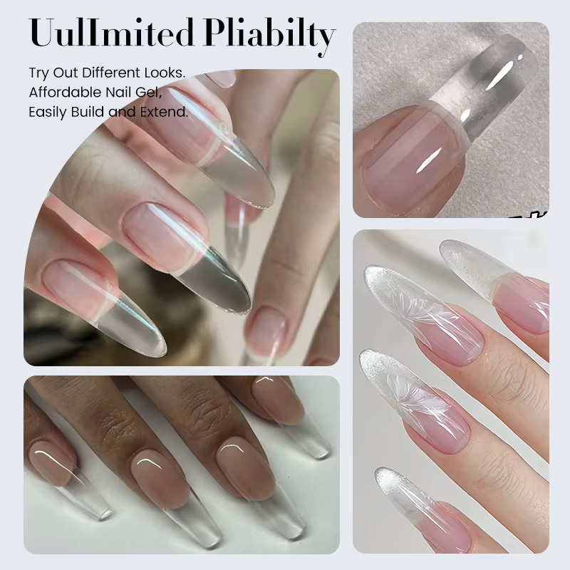 BORN PRETTY 30g Super cristal construction ongles Gel Extension Gel naturel clair dur Gel
