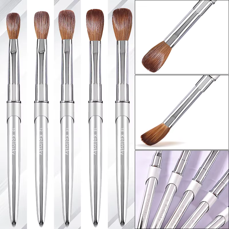 Kolinsky – brosse à ongles en acrylique