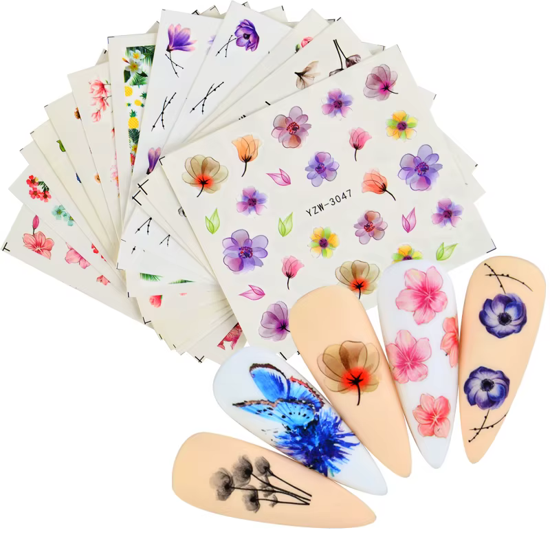 48 autocollants pour ongles