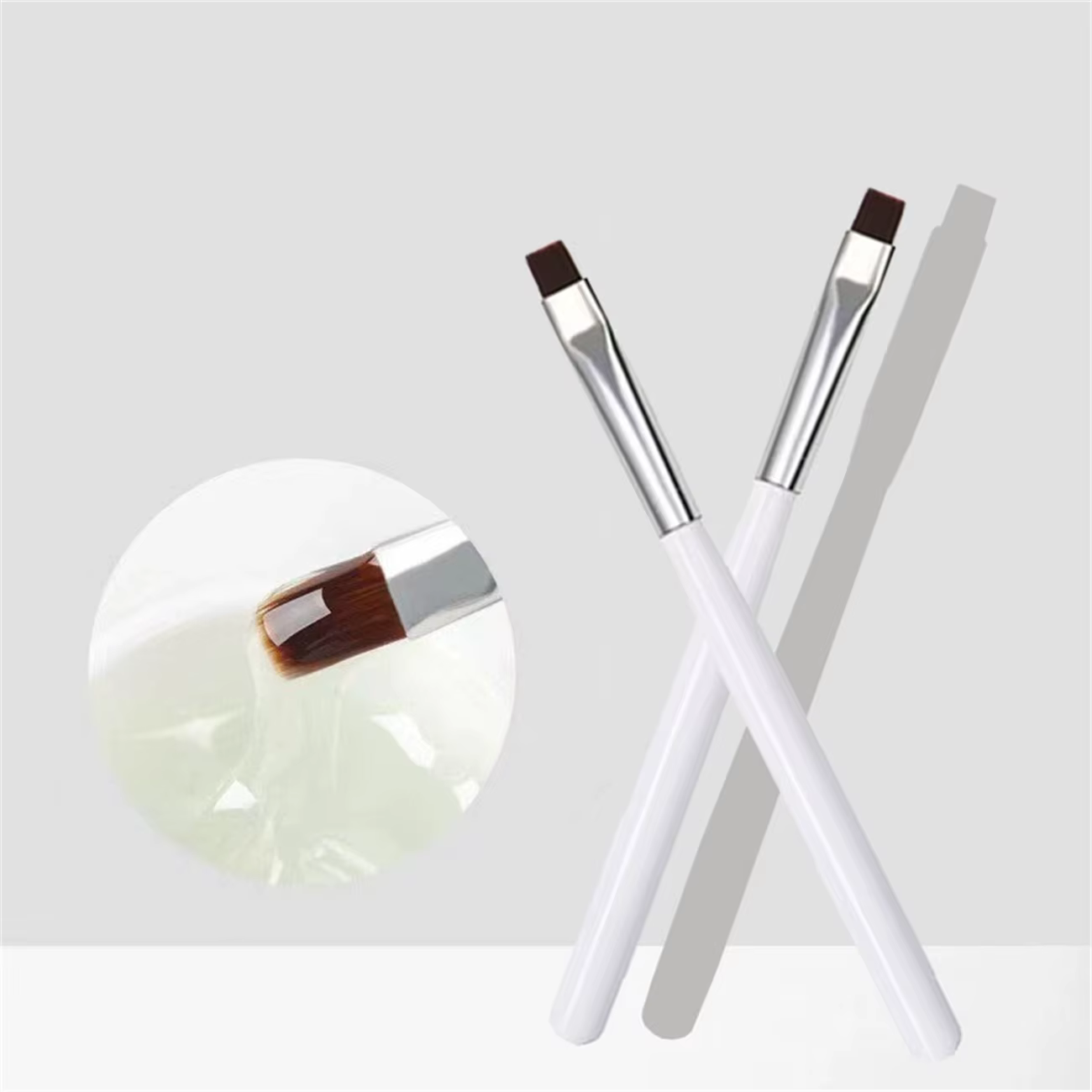 1 set/2 pièces Gel vernis à ongles noir et blanc