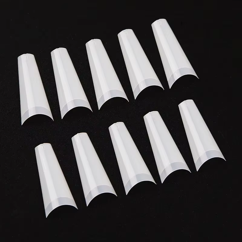 500 pièces clair naturel français Ballet cercueil faux ongles acryliques conseils d'art Gel UV Ultra Flexible