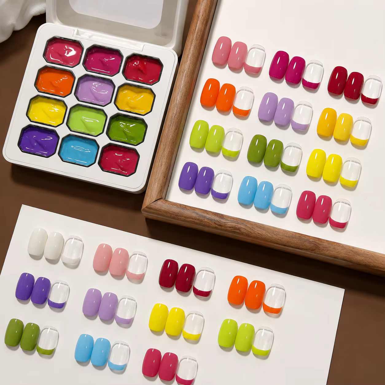 Vernis à ongles en gel fluorescent 12 couleurs