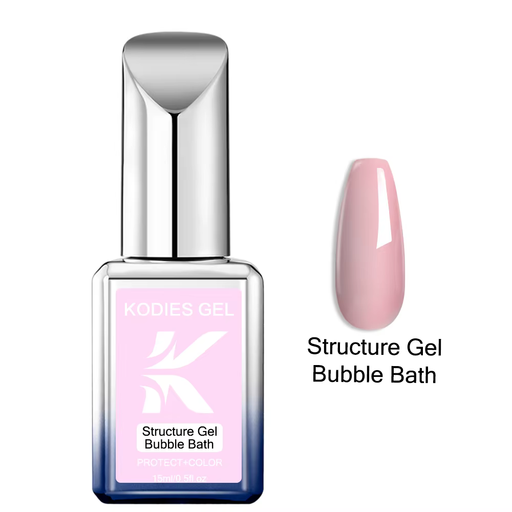 KODIES GEL Base en caoutchouc Gel vernis bain moussant Camouflage couleur manteau tremper UV Pastel ongles Gel