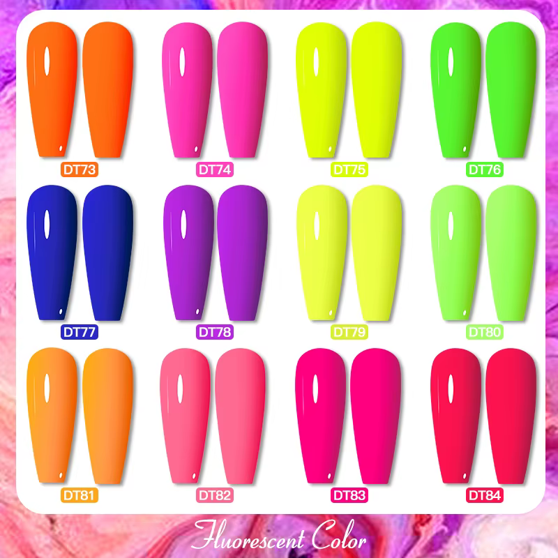 MEET ACROSS 7ml Fluorescent néon Gel vernis à ongles Sparky Semi Permanent tremper Nail Art UV LED Gel