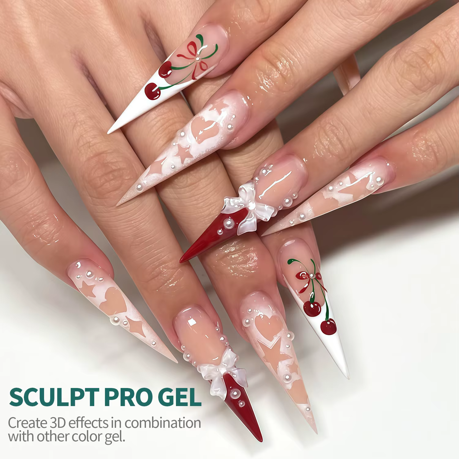 Nailpop 20g TPO/HEMA gratuit SCULPT PRO GEL clair pour la décoration des ongles strass colle Pro tenir Gel UV LED