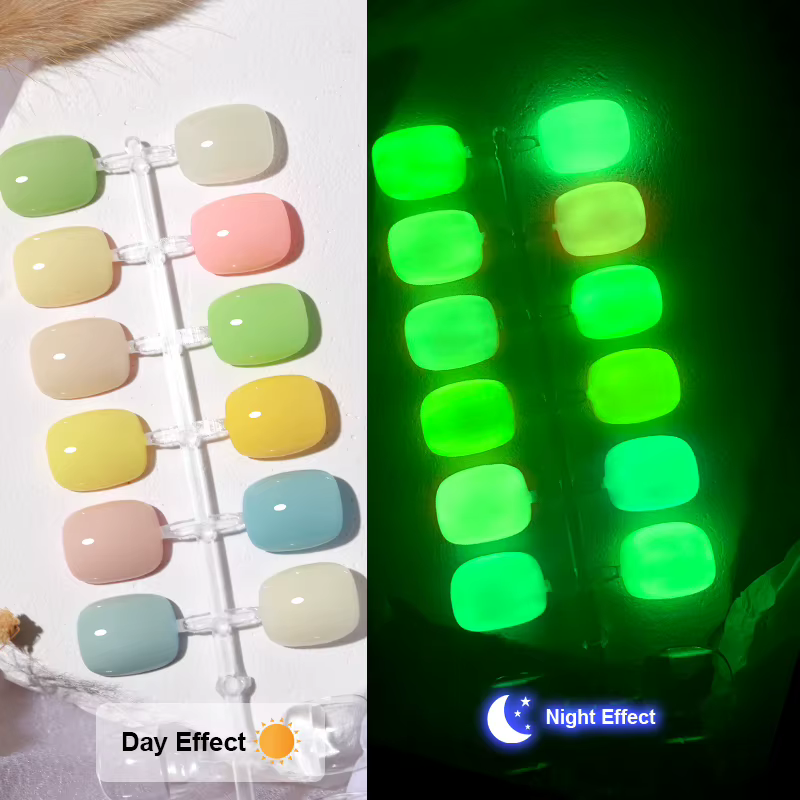 AS 15ml Vernis à ongles gel lumineux fluorescent qui brille dans le noir