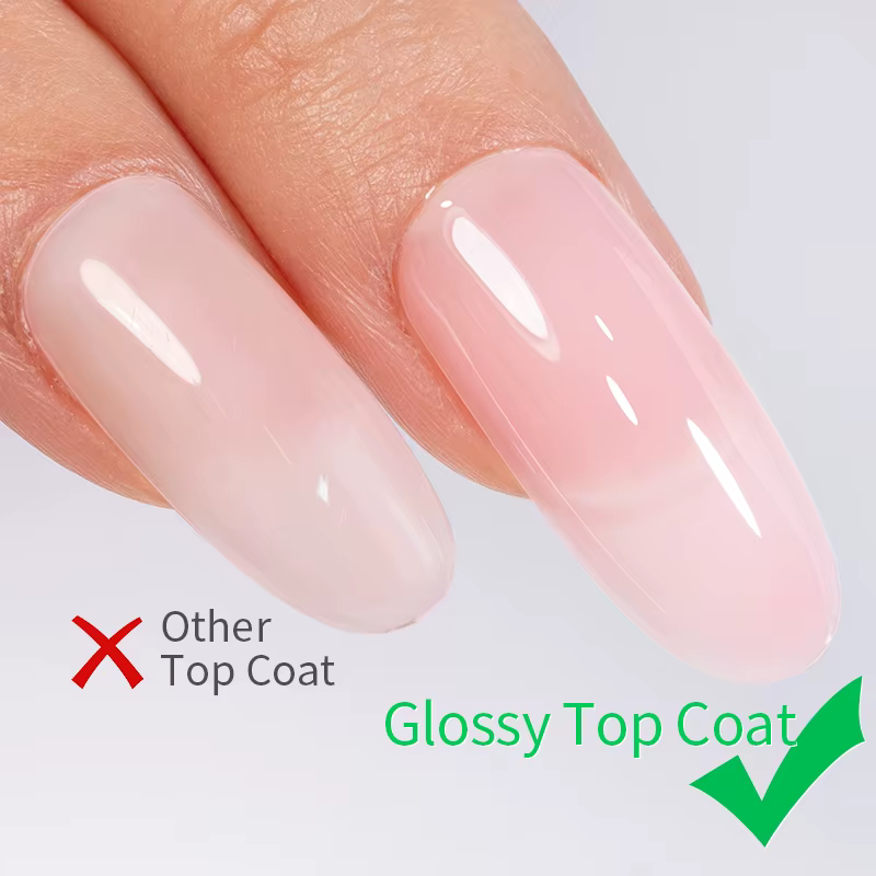 15ML couche de finition brillante longue durée tremper les ongles clair UV lampe