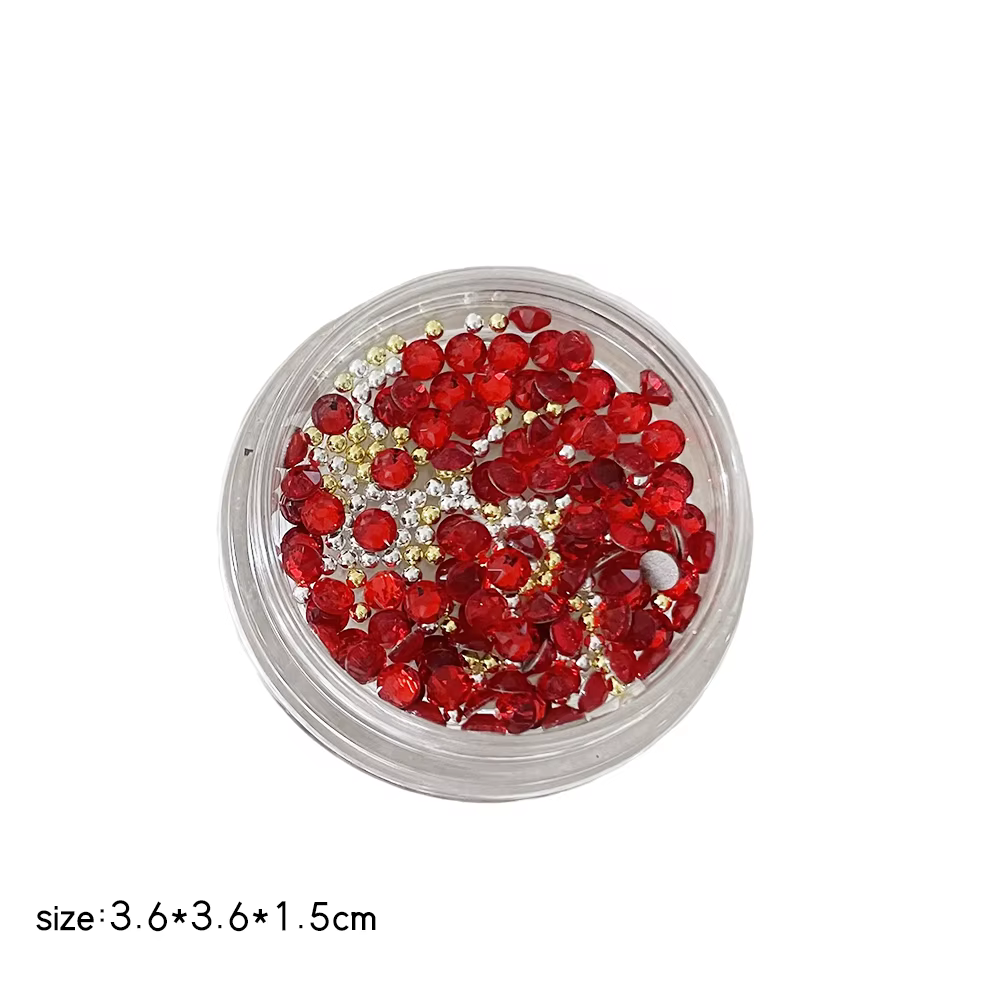 KANIU 1 Boîte de Strass pour Ongles en Zircon