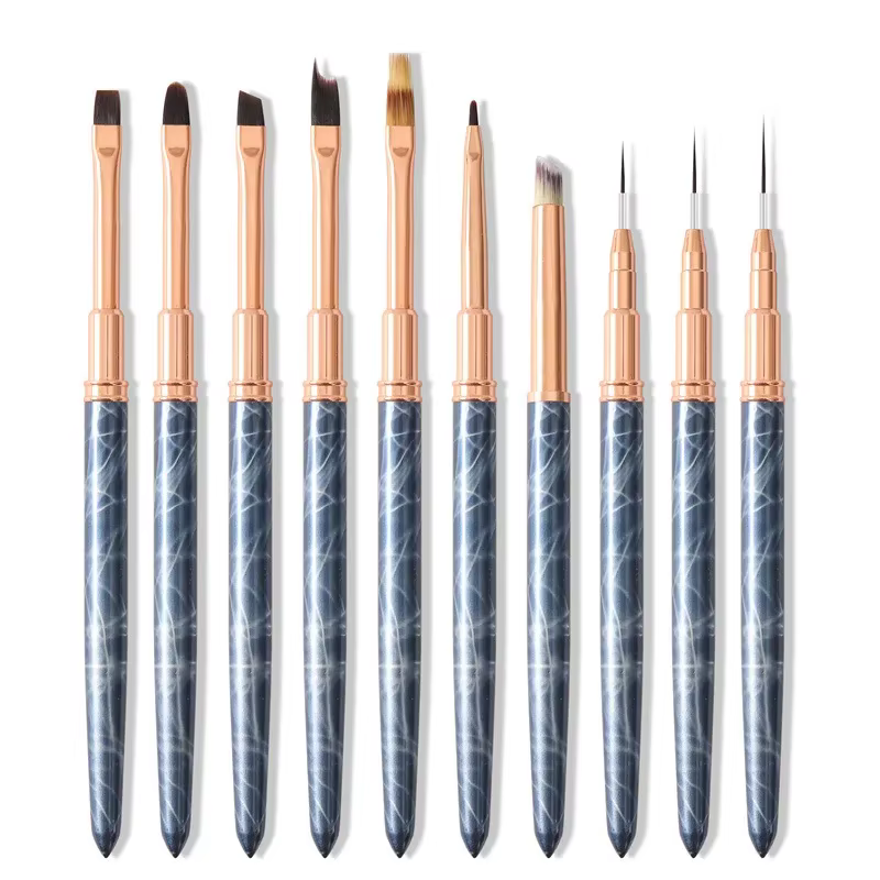 Brosse à ongles marbrée