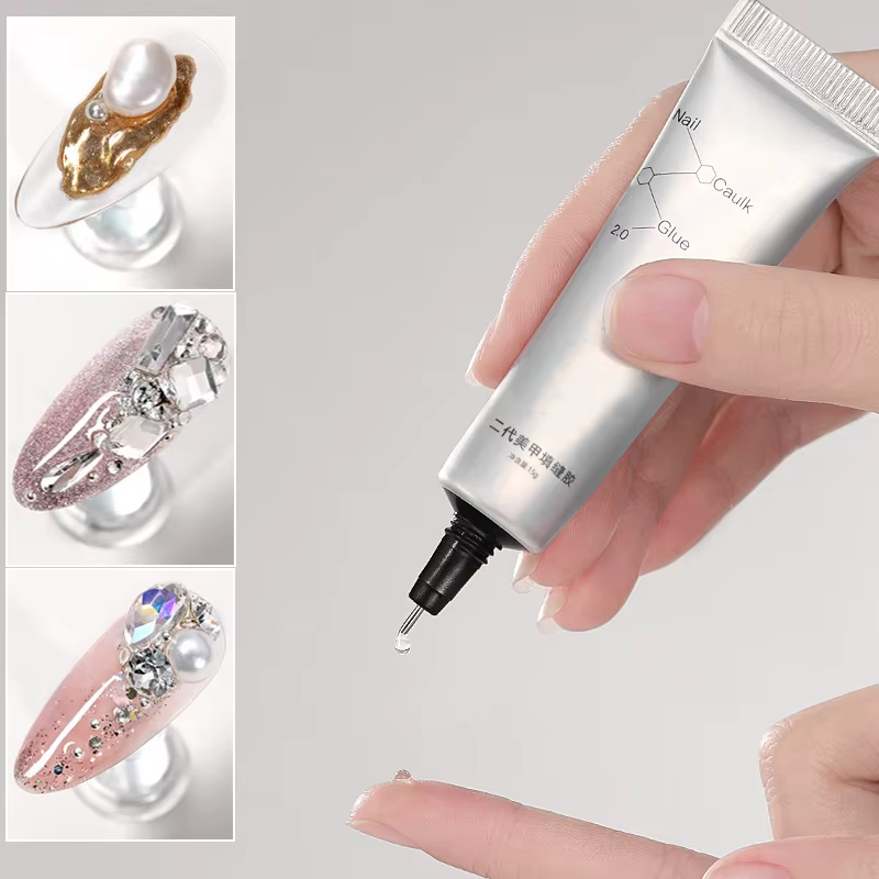 Gel de sculpture d'ongles 3D pour Nail Art, bricolage artisanal, manucure, peinture, sans lingette, colle biscuits, 15g, N64.