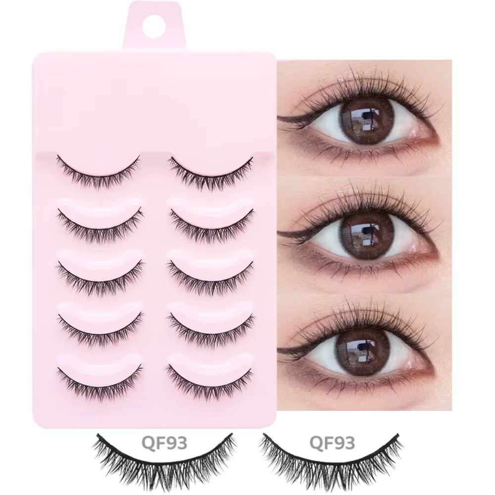Mode 5 paires Manga cils plusieurs Styles Anime Cosplay segmenté faux