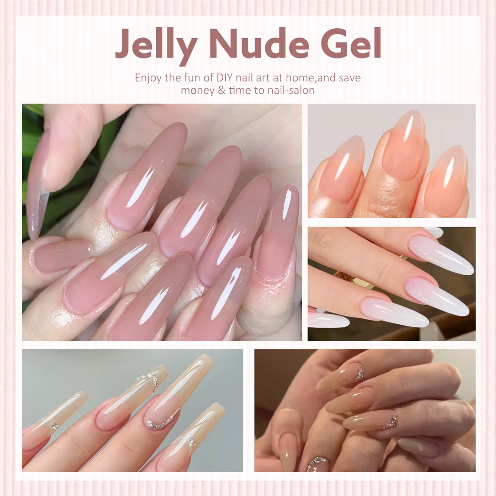 CANNI 9ml vernis à ongles HEMA TPO gratuit Transparent gelée couleur nu rose français SoakOff UV LED