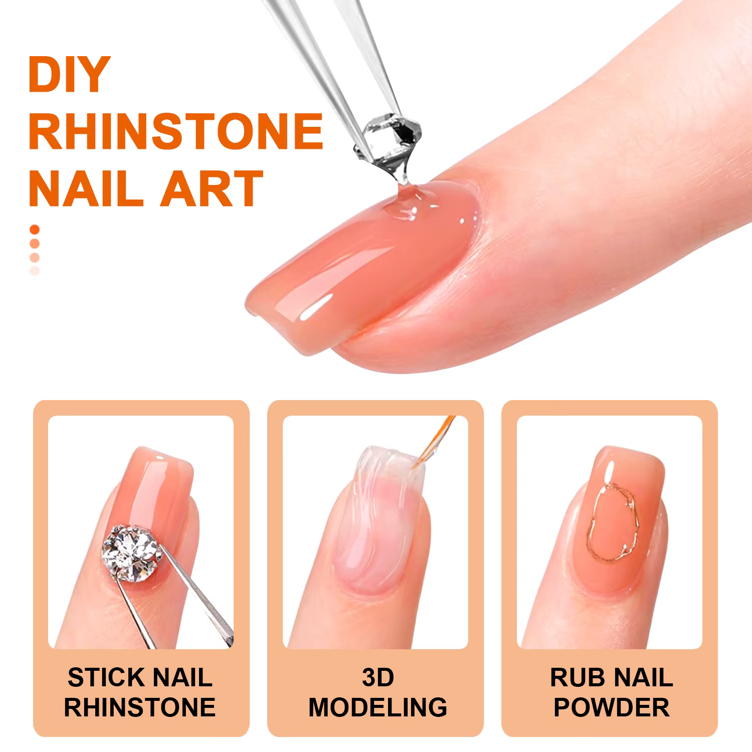 Colle à ongles Gel 15mL pour strass pour ongles