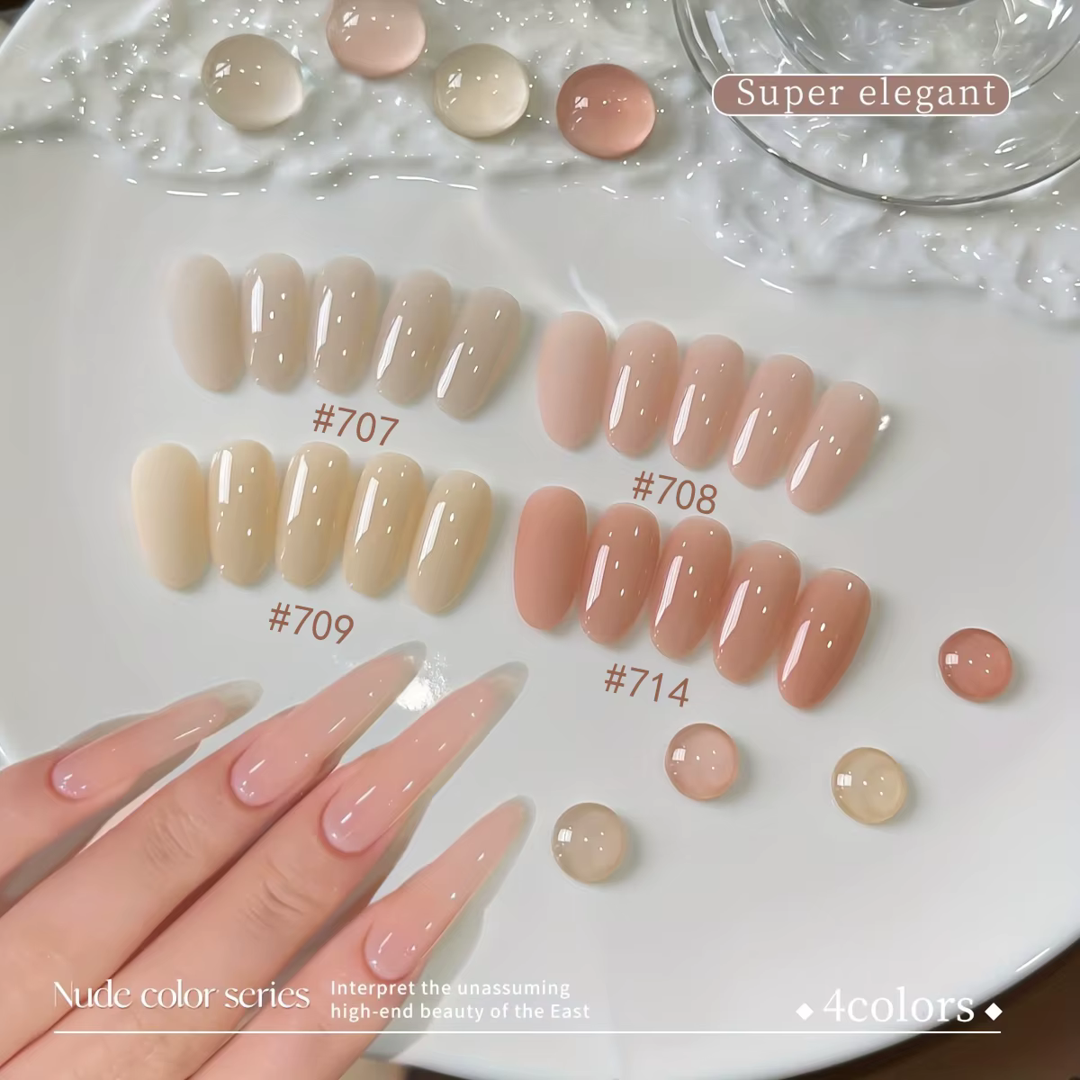 Vernis à ongles gel effet gelée populaire